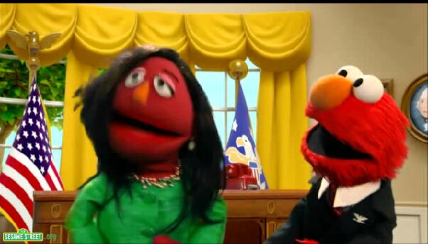 【Elmo in the White House】總統(tǒng)入駐白宮是這個畫風(fēng)!
