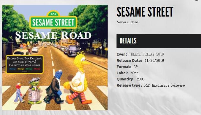 芝麻街和Entertainment One特別推出專輯Sesame Road