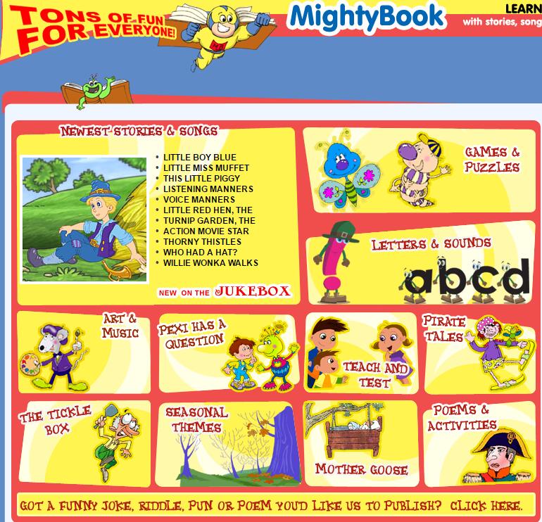 兒童互動閱讀資源網(wǎng)：mightybook